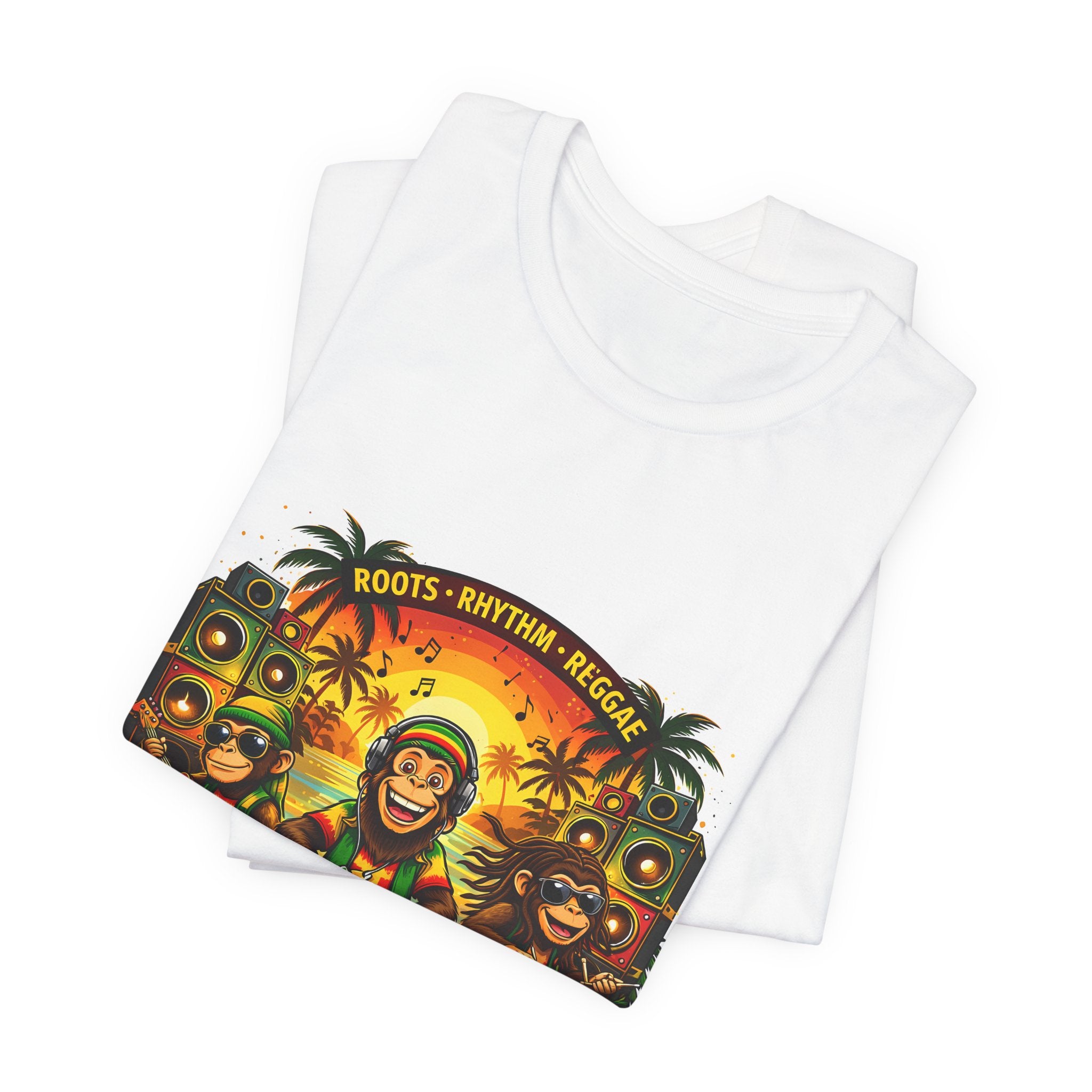 Reggae DJ 3 Monkeys Tee — Roots Rhythm Rebel T-Shirt