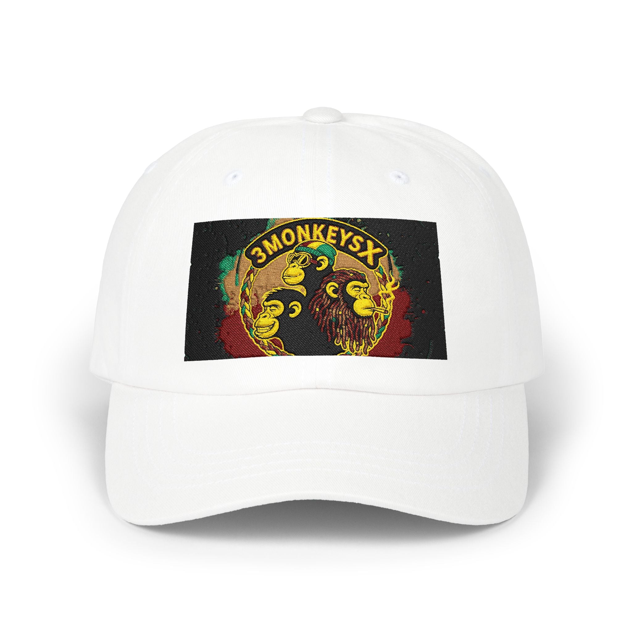 Classic Dad Cap - 3 Monkeys Vintage Graphic Baseball Hat