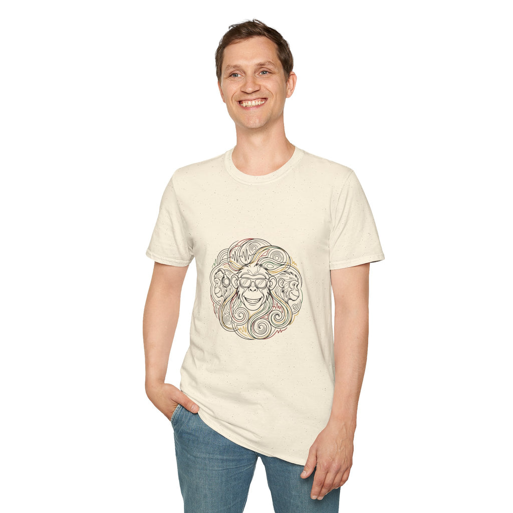 Lion Head Outline T-Shirt — Minimalist Boho Lion Graphic Tee