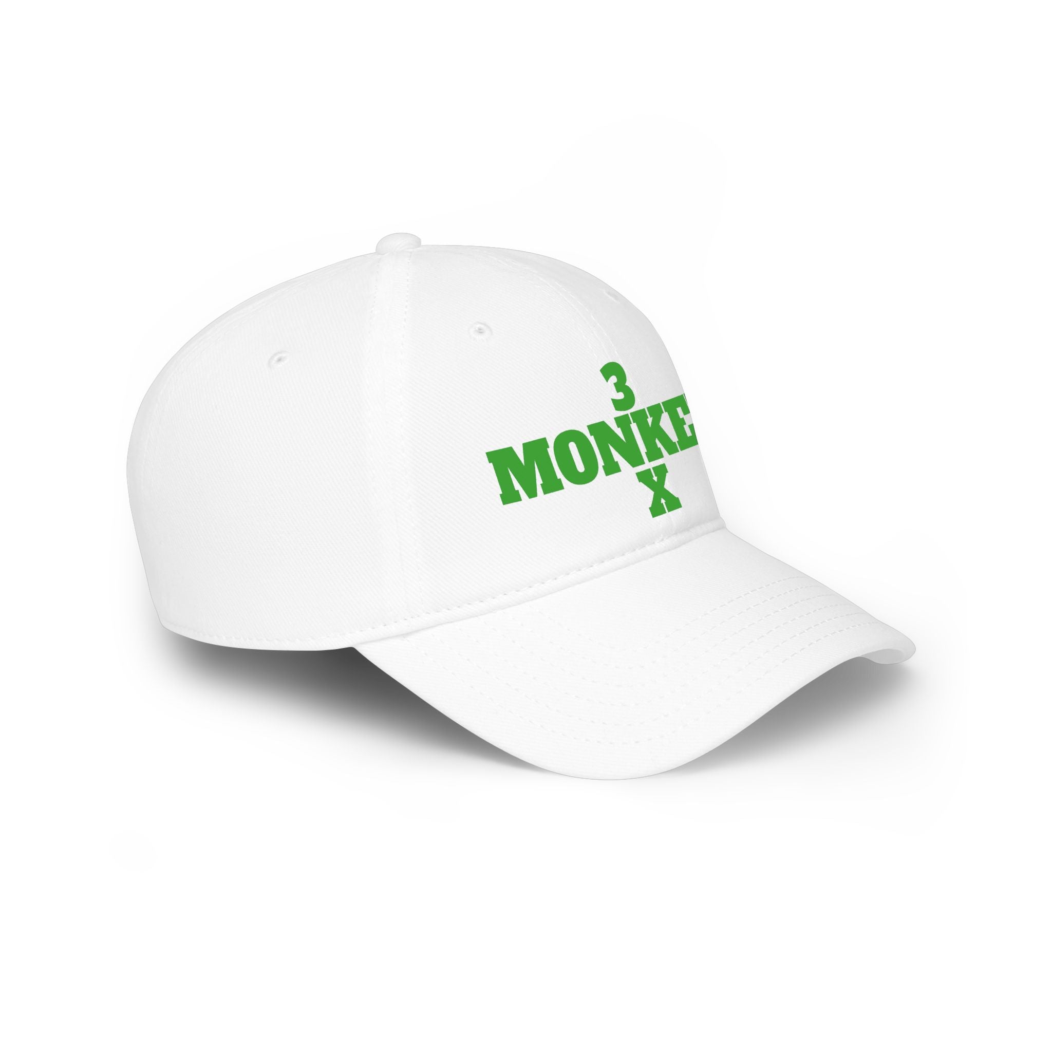 Baseball Cap — '3 Monkeys' Green Vintage Logo Hat