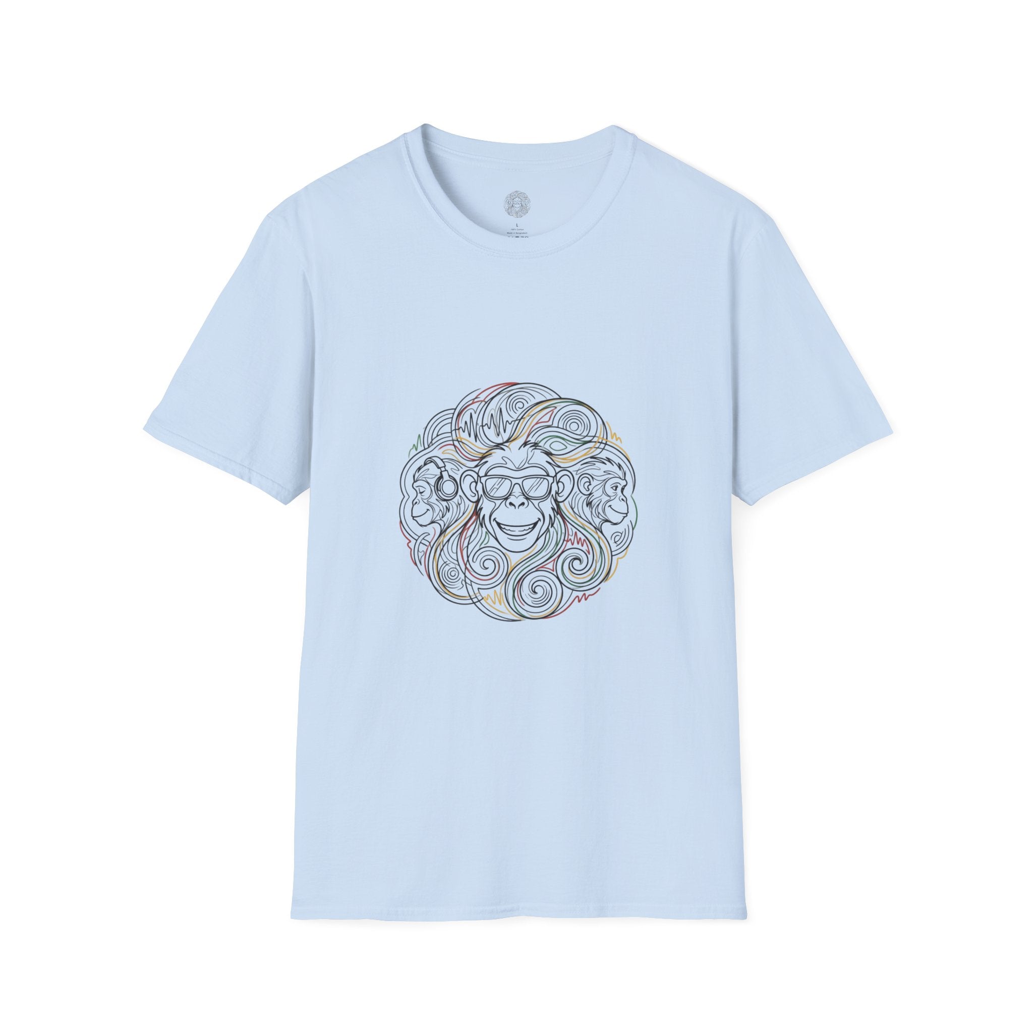 Lion Head Outline T-Shirt — Minimalist Boho Lion Graphic Tee