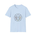 T-Shirt — Colorful Line Art Monkey Crew Tee