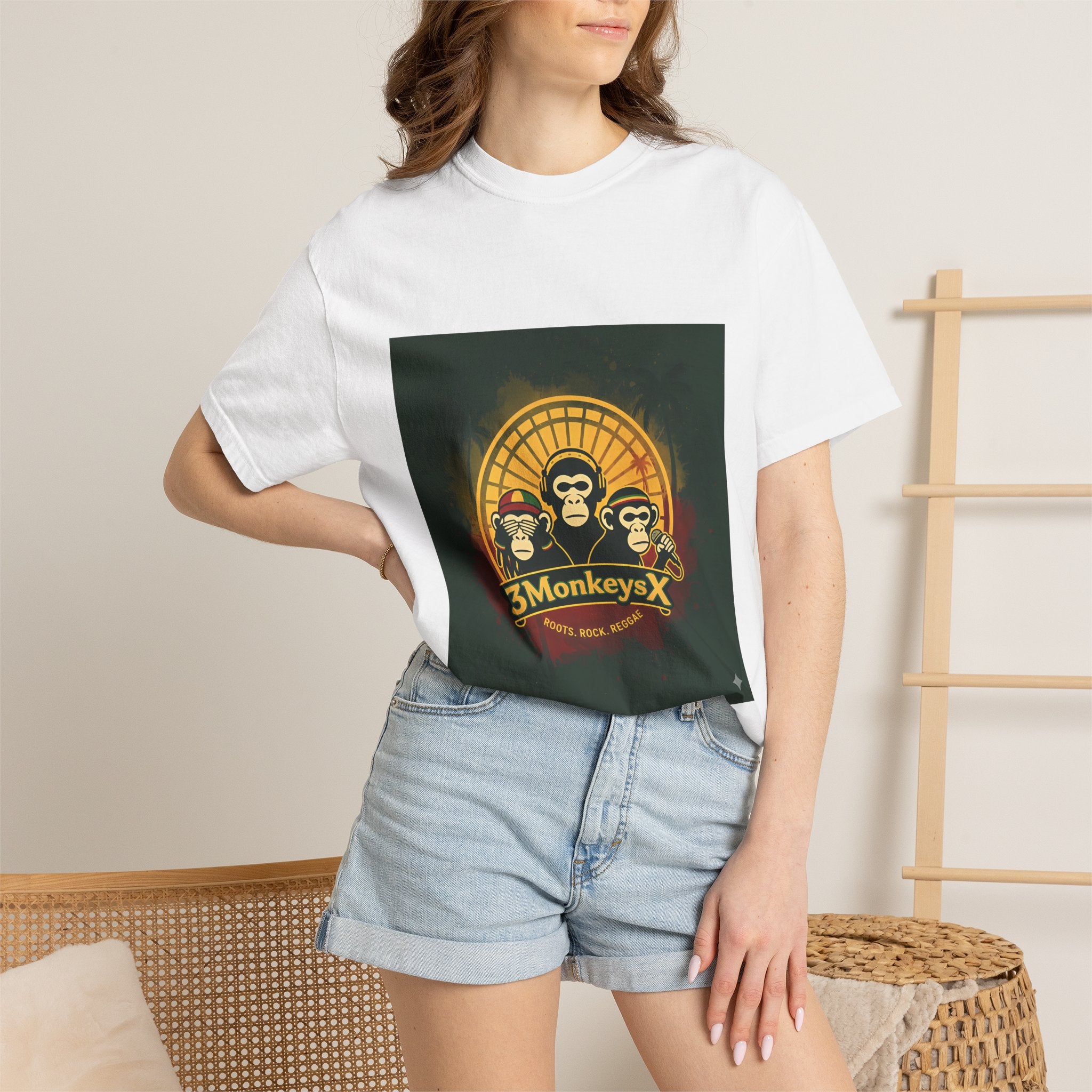 3MonkeysX Vintage Rock Band T-Shirt