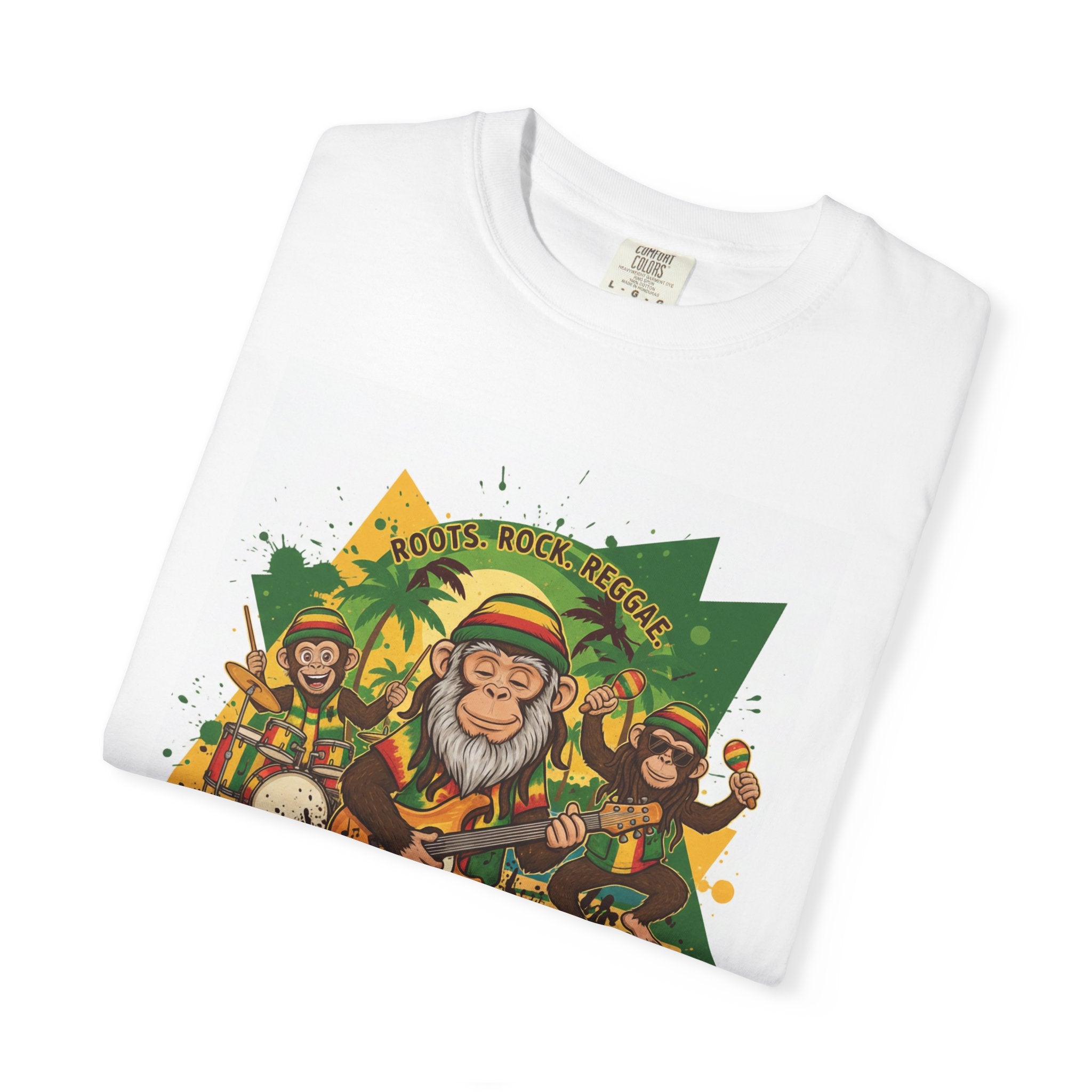 3 Monkeys Reggae Band T-Shirt — Vintage Rasta Music Tee