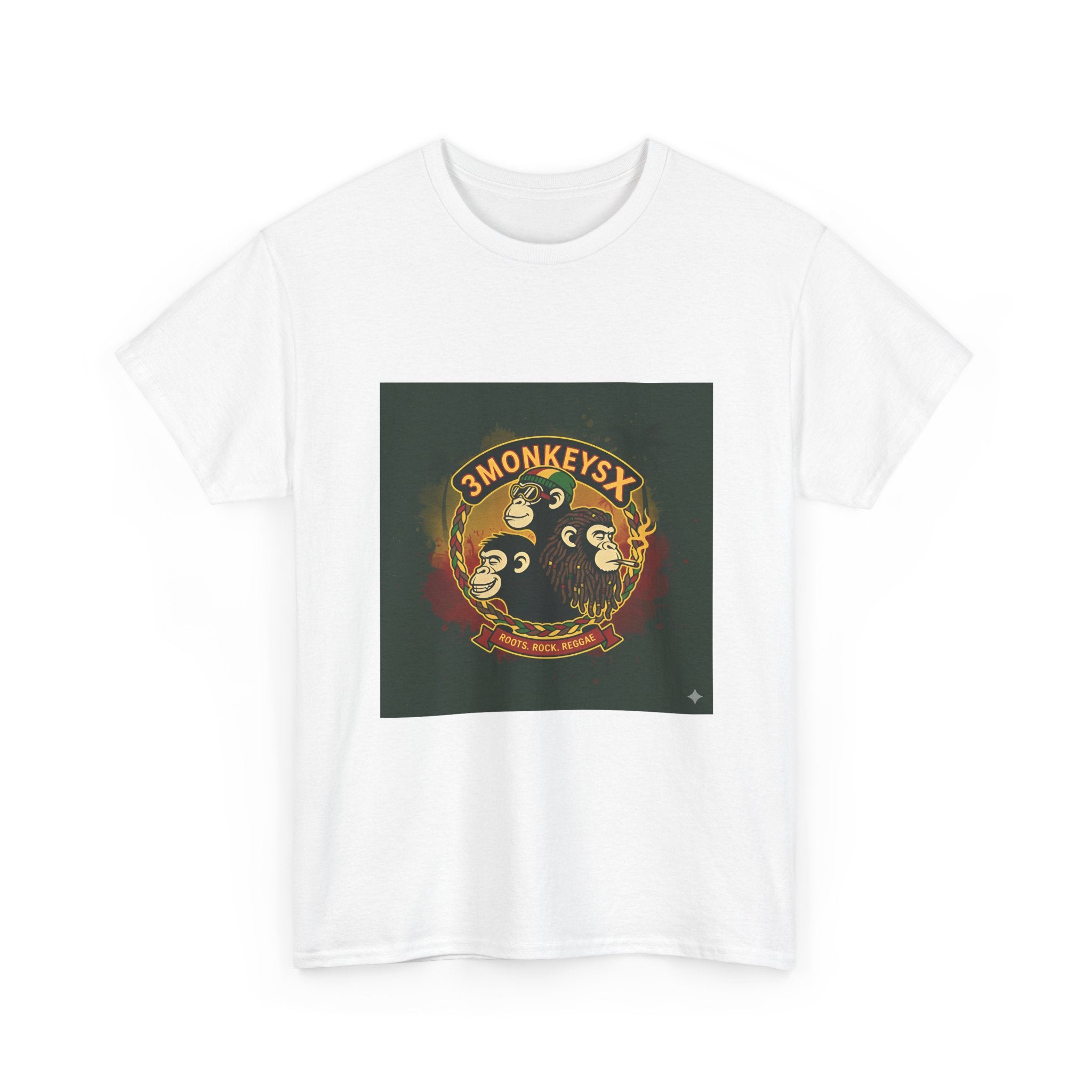 Mystic Moon Phases Tee — "3MONKEYSFX" Retro Celestial Graphic T-Shirt
